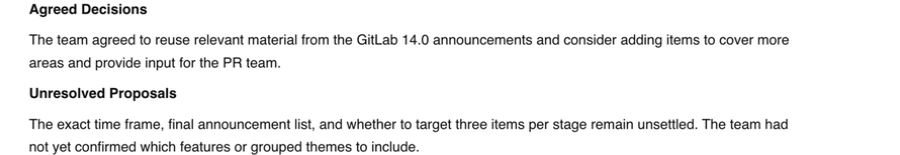 ScreenApp AI summary showing Agreed Decisions and Unresolved Proposals sections