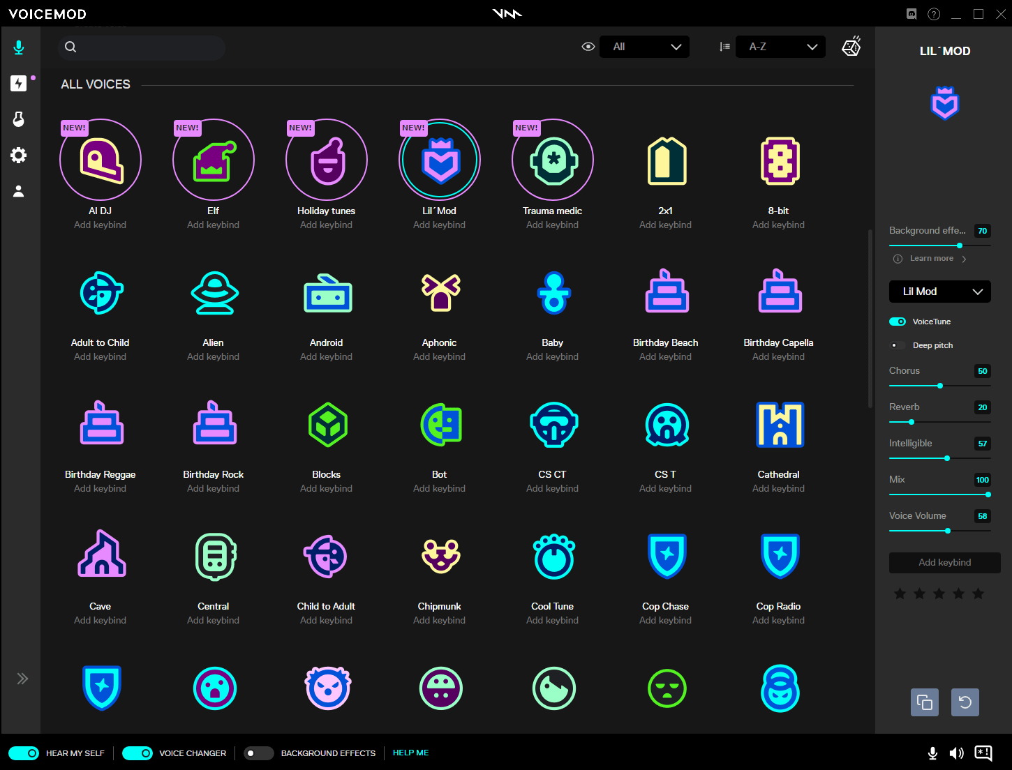 VoiceMod für Sprachverzerrer-Software