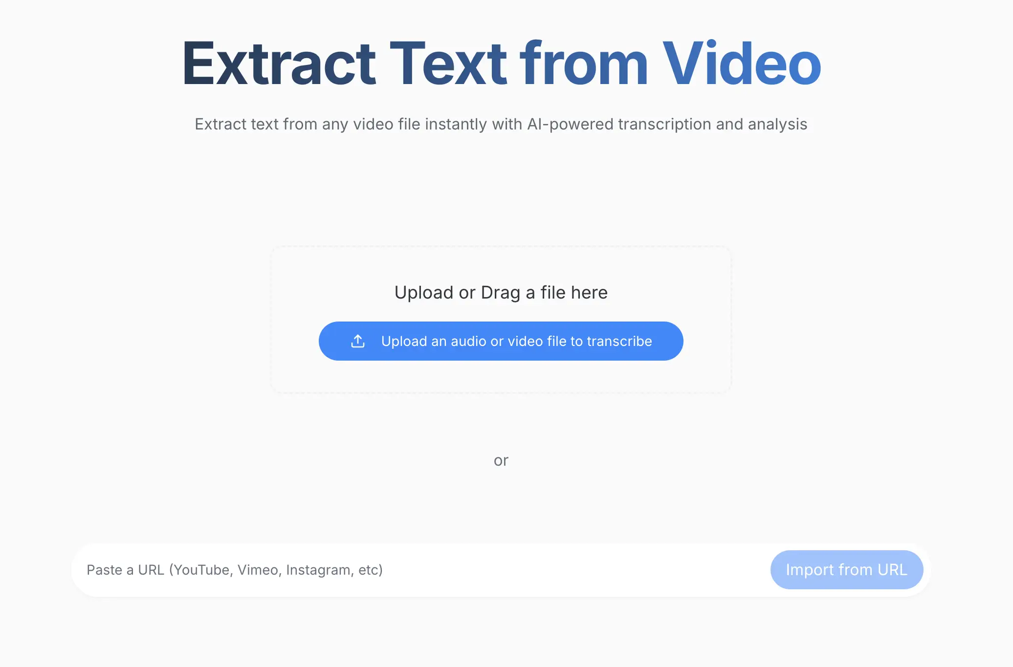 ビデオをアップロード