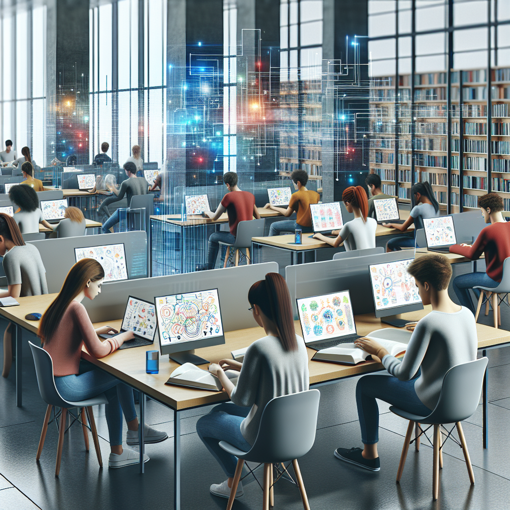 Çalışma notlarını düzenlemek ve görsel öğrenme materyalleri oluşturmak için AI zihin haritalama araçlarını kullanan öğrenciler