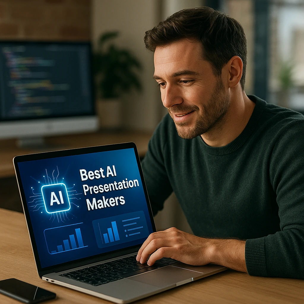 Comparison of AI presentation maker interfaces