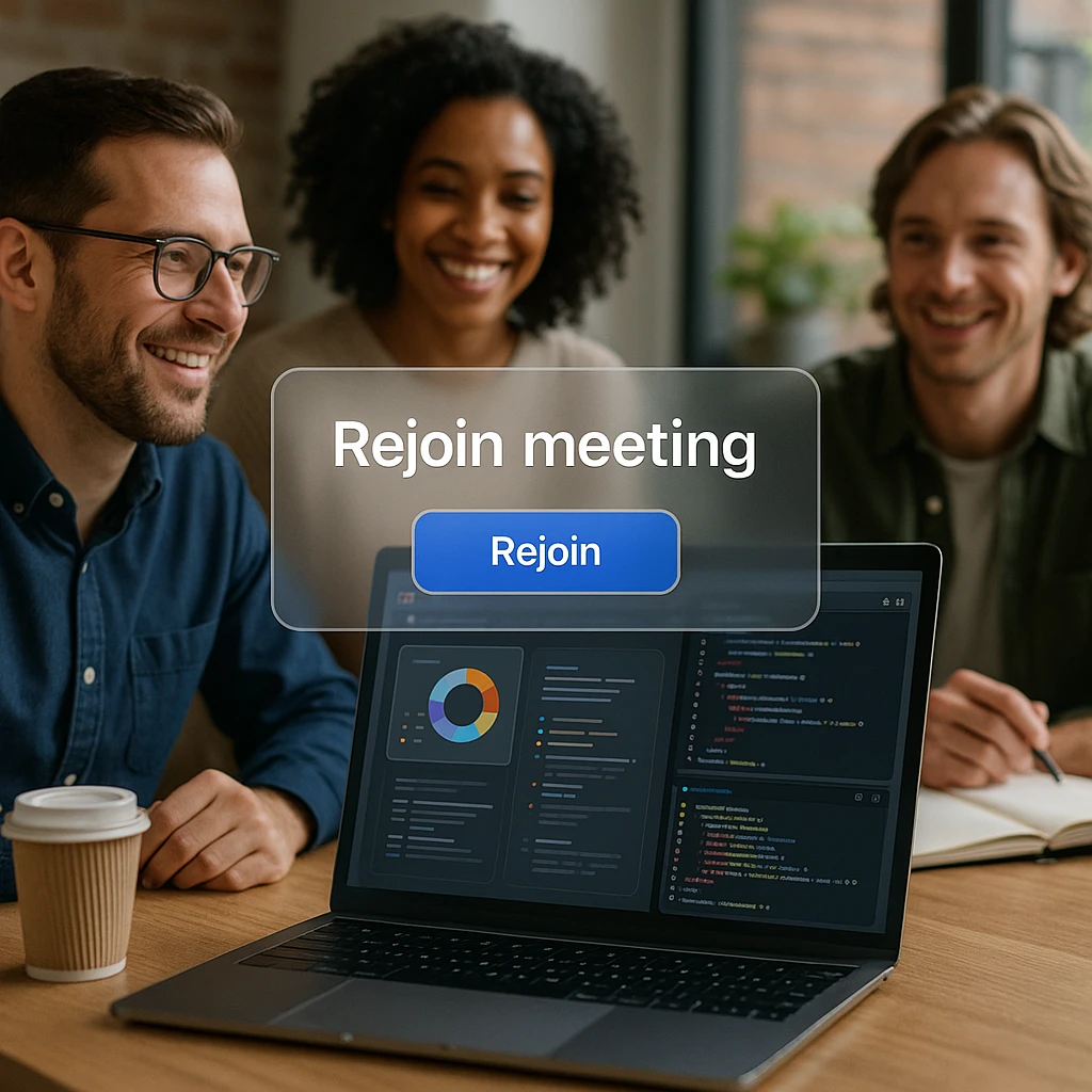 Ekip üyeleri, başarılı yeniden başlatma geçici çözümünden sonra birden fazla cihazda bir Zoom toplantısına sorunsuz bir şekilde yeniden katılıyor