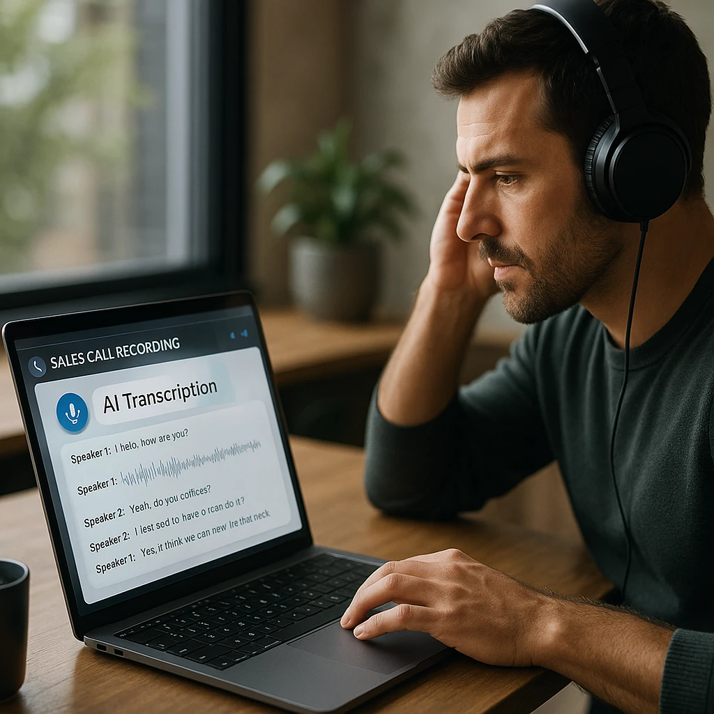 Dasbor Perekaman Panggilan Penjualan dan Analisis AI