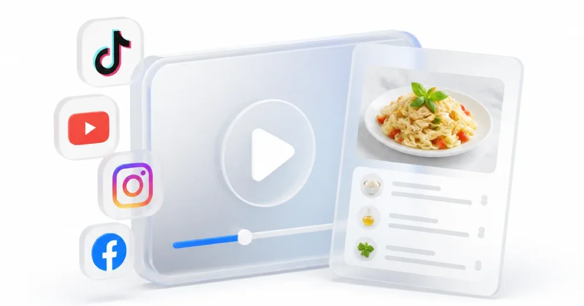 如何从视频中获取食谱：YouTube、TikTok 和 Instagram