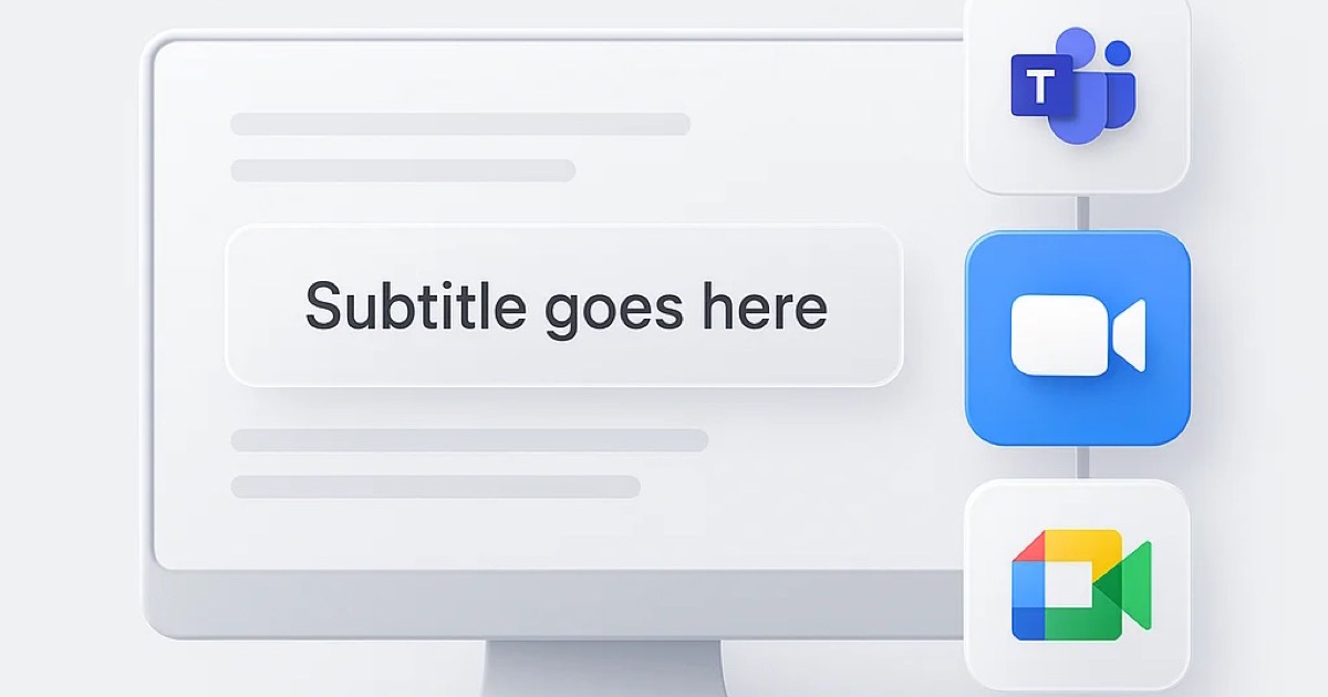 Subtitle Chat Best Real-Time Subtitle Tools 2026: 10 Caption Generators for Zoom ...